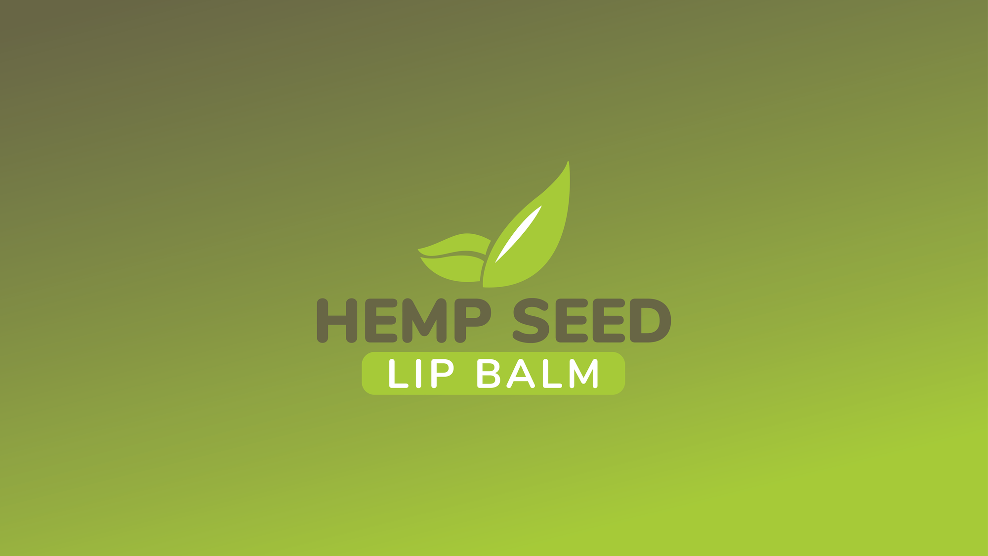 Lip balm and hemp seed oil